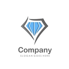 Abstract diamond illustration logo vector