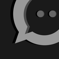 Unique and creative chat logo vector