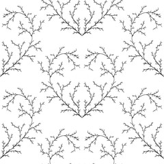 Seamless patterns with hearts.