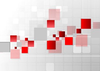 Abstract futuristic technology red grey background