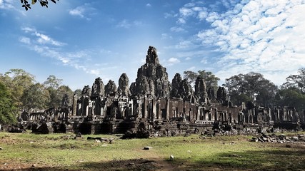 Fototapeta na wymiar Bayon Tempel - Angkor - Siem Reap