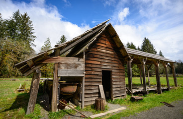 Kestner Homestead at Quinault Rainforest in Olympic National Park