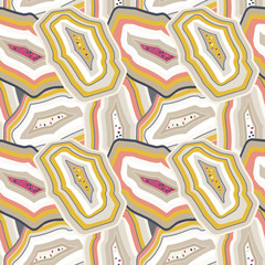 Abstract vector seamless pattern with brush strokes.