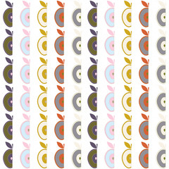 Abstract vector seamless pattern with brush strokes.