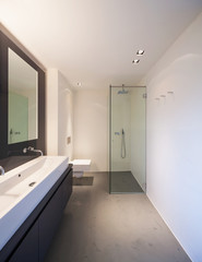 Modern white bathroom