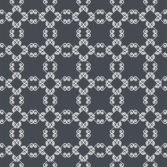 Ornamental seamless pattern. Gray and white colors.  Endless template for wallpaper, textile, wrapping, print, interior, floor, fabric. Abstract texture. Traditional ethnic ornament for  design.