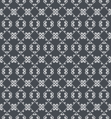 Ornamental seamless pattern. Gray and white colors.  Endless template for wallpaper, textile, wrapping, print, interior, floor, fabric. Abstract texture. Traditional ethnic ornament for  design.