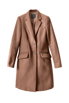 Brown coat isolated