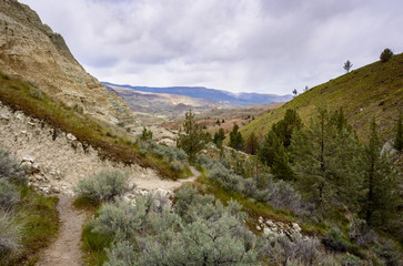 Fototapeta na wymiar The Landscape of John Day Fossil Beds National Monument