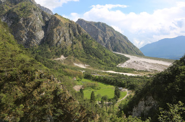 mountains of the region called carnia in Italy