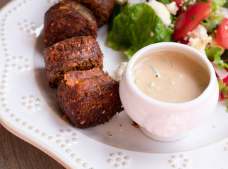 Falafel with salad