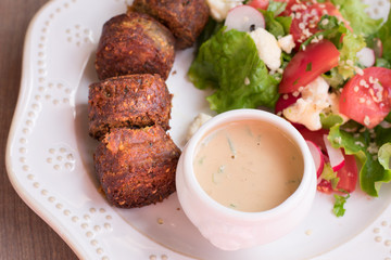 Falafel with salad