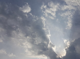 Fototapeta na wymiar formation de nuages