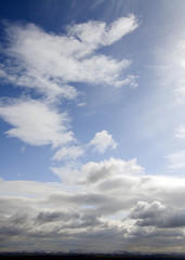 View of snow covered Cheviot hills from Hume Castle