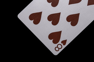 playing cards on square table