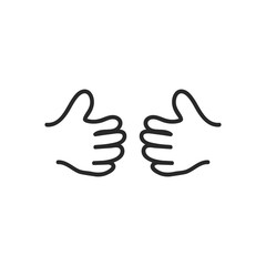 arms around black sketch icon