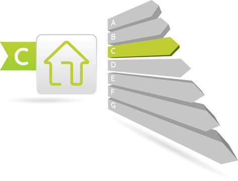 Energy Efficiency - house, vector illustration

