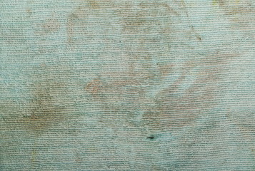 Dirty blue microfiber cloth background and texture 
