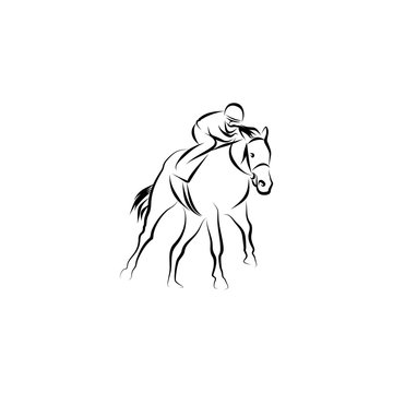 recommend clip art: Horse race vector illustration