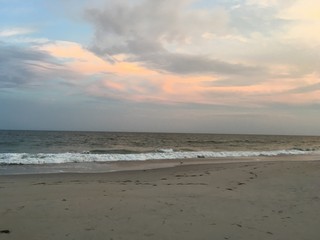 sunset on the beach