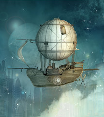 Steampunk fantasy vessel - 161893967