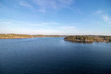 The Stockholm archipelago in Sweden. 