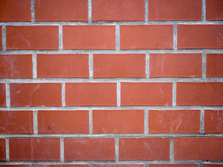 Modern Dirty Red Brick Wall, Background Texture