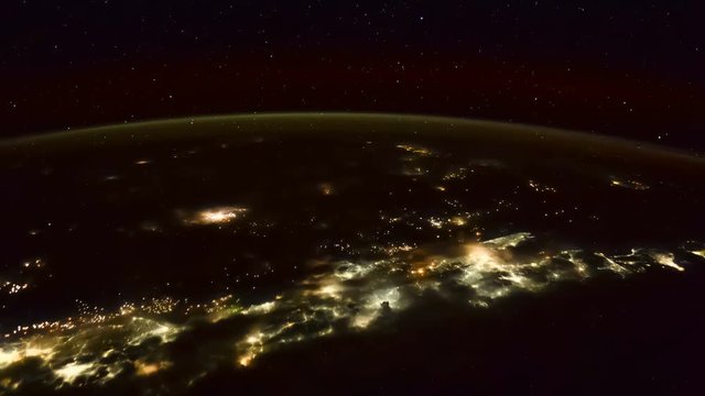 March 10, 2016 :  International Space Station pass over East Asia at night. Created from Public Domain images, courtesy of NASA Johnson Space Center : http://eol.jsc.nasa.gov