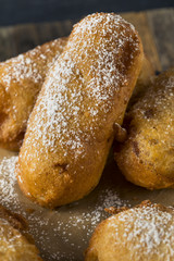 Homemade Deep Fried Yellow Sponge Snack Cakes