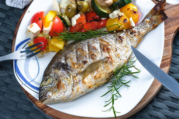 Goldbrasse, Dorade, Grill, BBQ