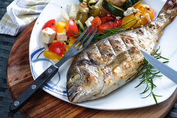 Goldbrasse, Dorade, Grill, BBQ