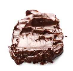 Cream chocolate isolated on white background