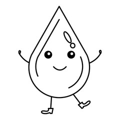 water drop ecology icon vector illustration design