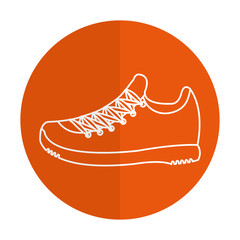 tennis shoe isolated icon vector illustration design