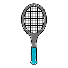 tennis racket isolated icon vector illustration design
