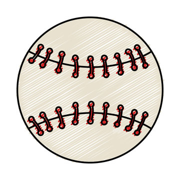 baseball ball equipment isolated icon vector illustration design