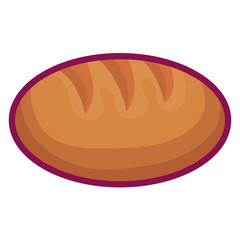 delicious bread isolated icon vector illustration design