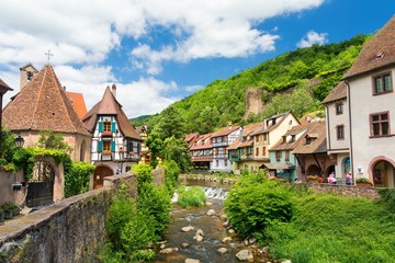 Fototapeta na wymiar view on Kaysersberg village, Alsace, France