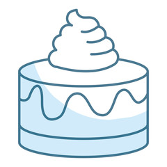 sweet cake isolated icon vector illustration design