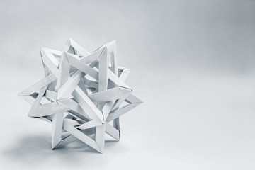 tetrahedron made of paper