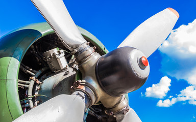 Пропеллер старого военного вертолета