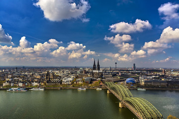 Germany. Cologne - panoramic view of the city