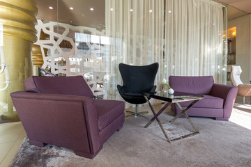 Modern luxury hotel lounge