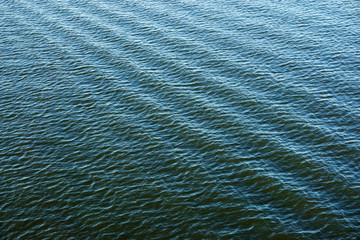 Obraz premium Ripple contrast surface blue water background 