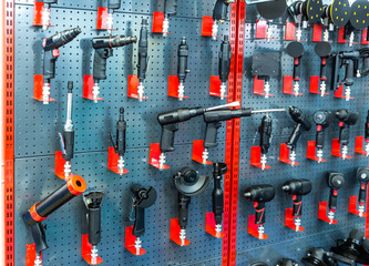 Professional pneumatic wrench, car repair shop