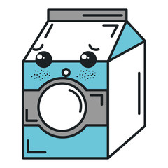 milk box kawaii character vector illustration design