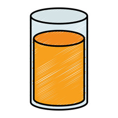 Fototapeta premium orange juice glass icon vector illustration design
