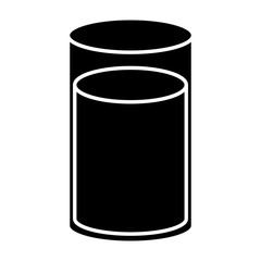 orange juice glass icon vector illustration design