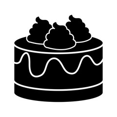 sweet cake isolated icon vector illustration design