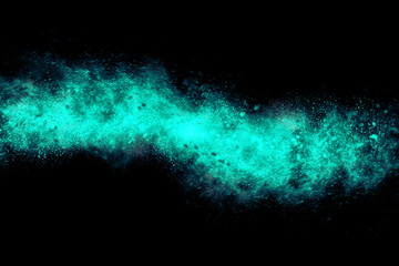 Abstract design of blue color  on black background